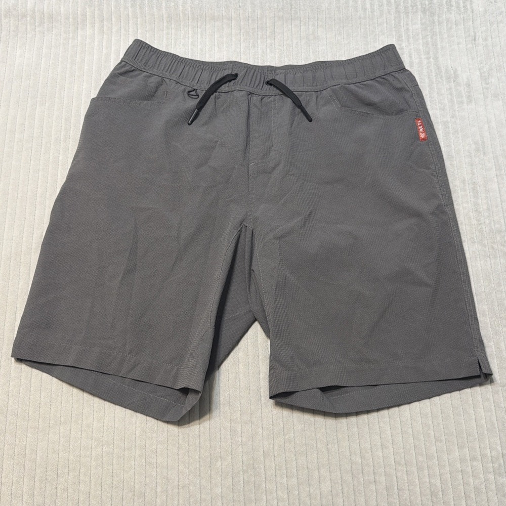 KETL Mountain Apparel Virtu Shorts Mens Large Gray MTB Hiking Breathable 9"